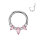 Hochwertiger Titan Segmentring Clicker mit Zirkonia Steinen Royal Beads