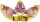 18K Gold Marquise Aufsatz mit echtem rosafarbigen Saphir