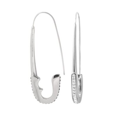 Ohrring Set "Large Crystal Safety Pin"