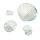 Double Flare Glass Plug "Iridescent White Shell"