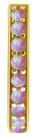 24K PVD Ohrring Set mit Opal