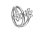 Titan Segmentring Clicker mit Spiraloptik und Kristallblumen