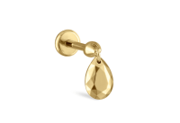 Maria Tash 5,5 mm Faceted Gold Pear Threaded Charm Earring